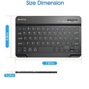 New in Box Finite Ultrathin Wireless Bluetooth Keyboard for Tablet PC